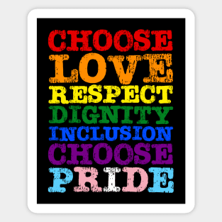 Choose Love Pride Flag Sticker